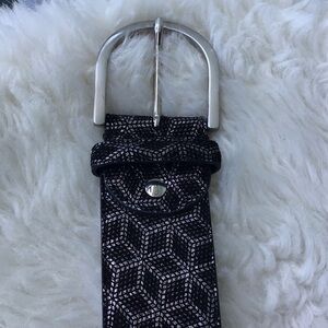 The Tailored Sportsman Exotic Printed Leather Belt Made in Italy Excellent